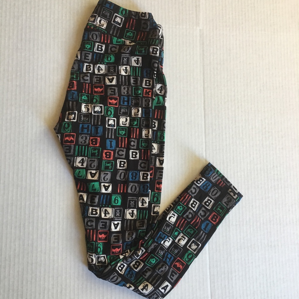 Lularoe Teacher Block Leggings